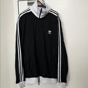 Adidas Beckenbauer Men's Black and White Track Jacket